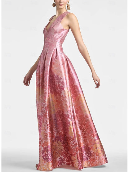 Evening A-Line Dress Split High Beach Gown Wedding Formal
