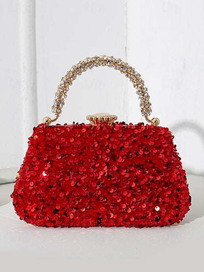 – Women's Bag Evening Embellished Sequin Vintage Clutch