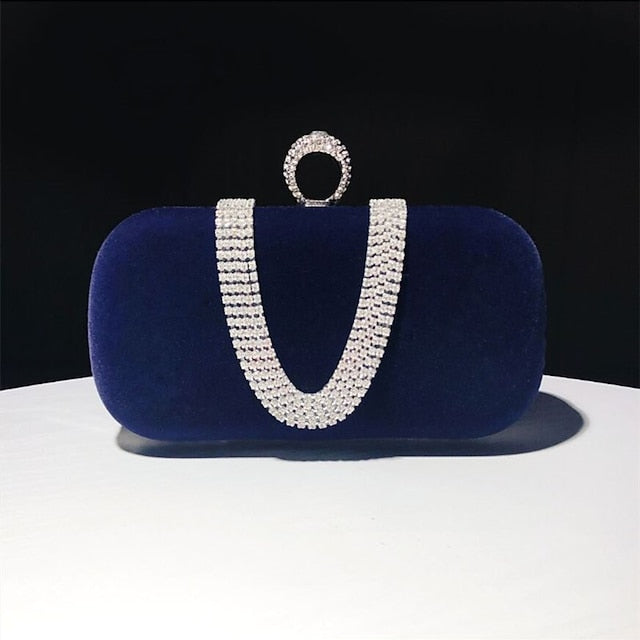 Bags Evening Bag Velvet Clutch Women's Wristlet