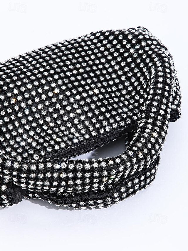 Women's Silver – Sparkling Rhinestone Handbag Evening