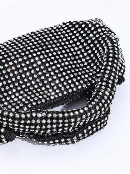 Women's Silver – Sparkling Rhinestone Handbag Evening