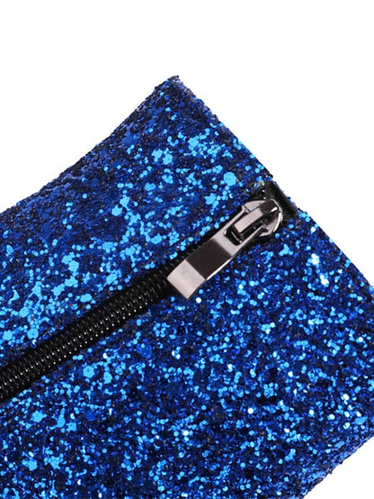 Women's Heel Boots High Red Ankle Sparkly – Glitter