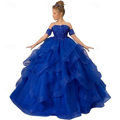 Girls' Flower Princess Dress Kid's Girl