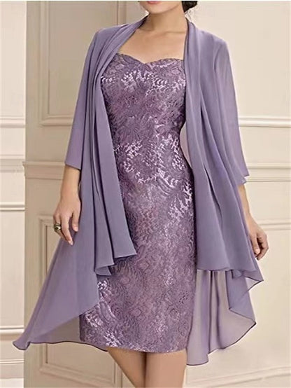 the Bride Dress Sets Piece of Simple Elegant Mother Two