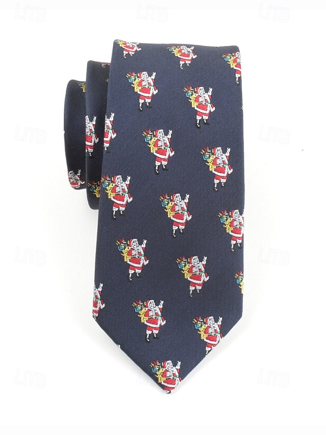 Christmas Men's with Santa Necktie