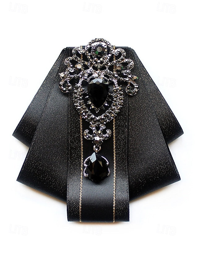 Diamond-Accent Bow - Tie Christmas Satin Men's Elegant