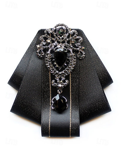 Diamond-Accent Bow - Tie Christmas Satin Men's Elegant