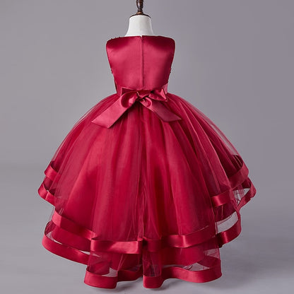 Party Sequin Wedding Kids Festival Girls' Sleeveless Dress