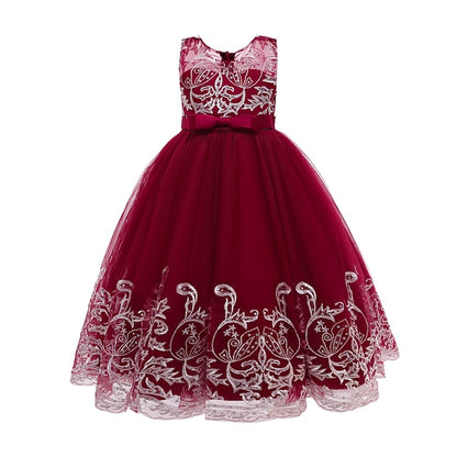 Dress Wedding Flower Sleeveless Christening Girls' Kids