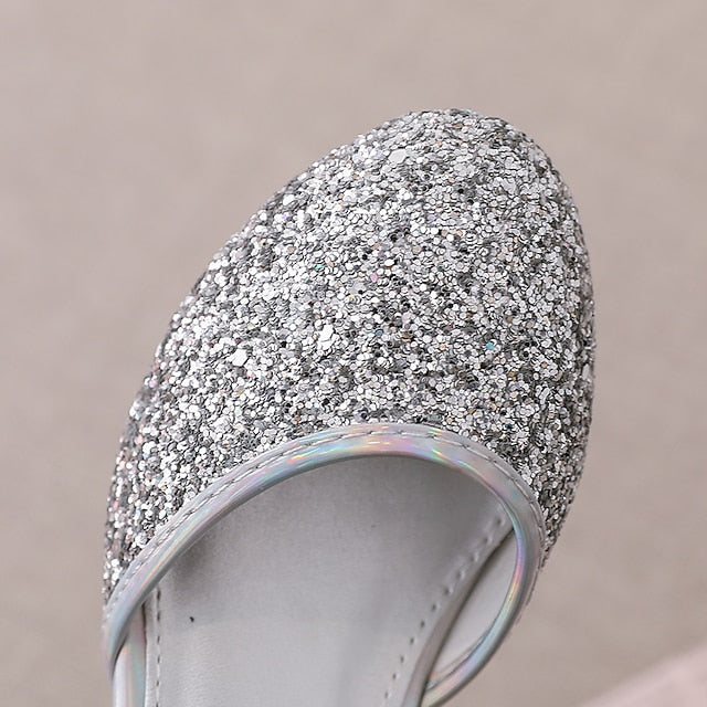 Shoes Princess PU Little Glitters Rubber Girls' Party Heels