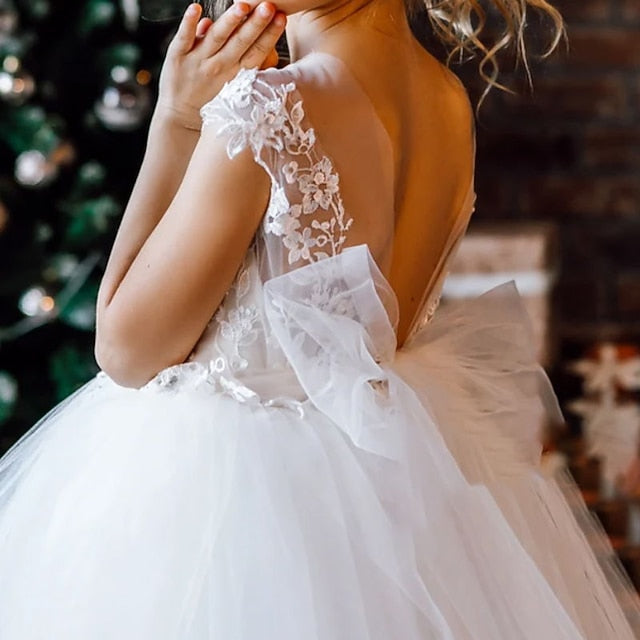 Girl Girls' Formal Dress Flower Princess