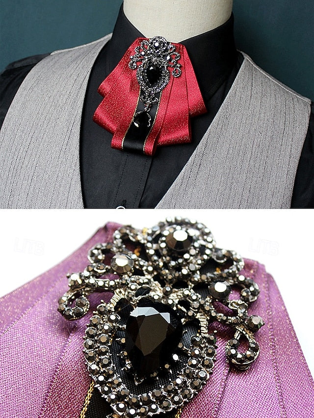 Diamond-Accent Bow - Tie Christmas Satin Men's Elegant