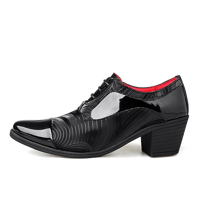 Stylish Lace-Up Formal – Shoes Men's Leather Patent