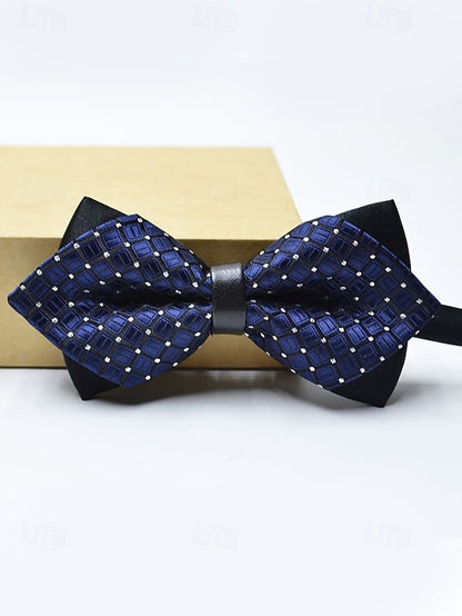 Men's with Pattern Tie Geometric Christmas Bow