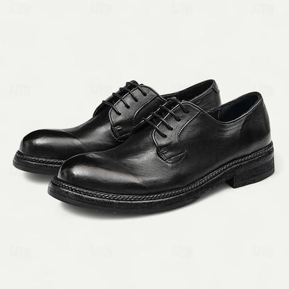 Goodyear Men's Clean with Derby Shoes Welt Leather and Tan