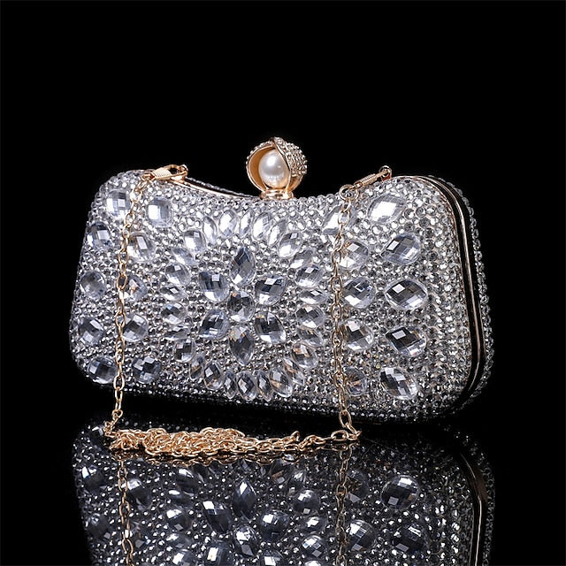 Luxury Evening Women's – Multicolor Clutch Crystal