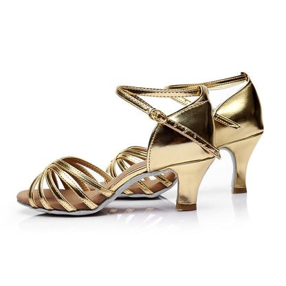 Latin and Satin Design with Women's Dance Shoes Strappy