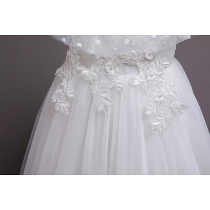Dress Girls' Solid Flower Party Kids Girl Color