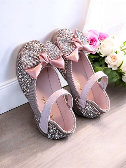 Glitter – Bow Sparkly Rhinestone Mary Jane Girls' Shoes