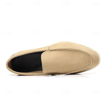 Slip-On Men's Loafers Casual Breathable Faux Blue – Light