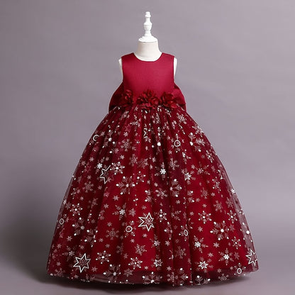 A Flower Kids Wedding Girls' Dress Little Party Line