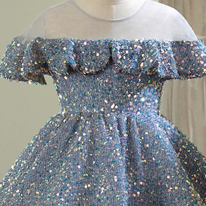 Girls' Dress Flower Gown Girl Evening Party