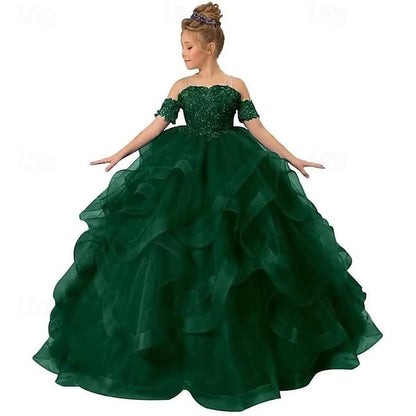 Girls' Flower Princess Dress Kid's Girl