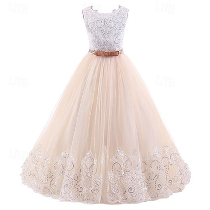 Girl Girls' Princess Kid's Dress Flower