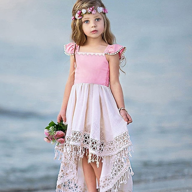 Dress Girl Party Girls' Flower Wedding