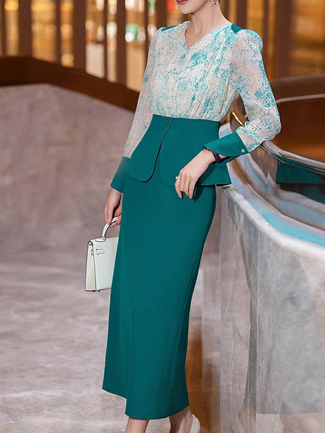 Elegant Bride the Mother Sets Formal Dress Piece of Two