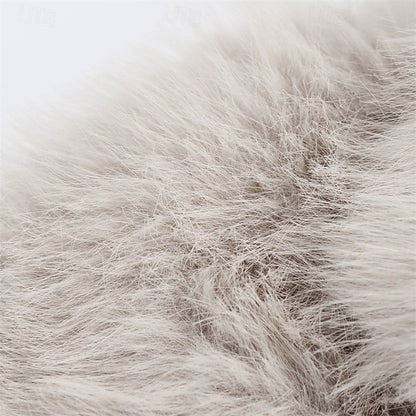 Furs Warm Faux Women's Fur Buttons Coat Comfortable