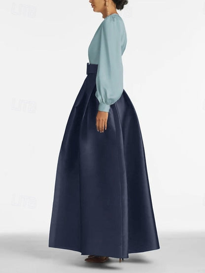 Split Evening Guest High Formal Gown Dress A-Line Wedding Floor