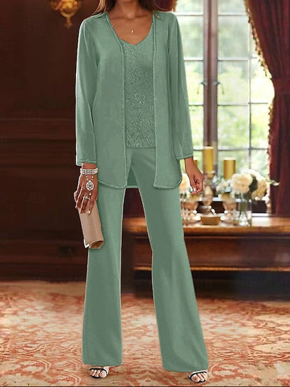 of Bride Pantsuit Piece Formal Beach 3 Mother Wedding the