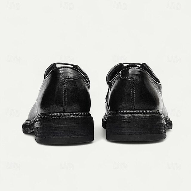 Goodyear Men's Clean with Derby Shoes Welt Leather and Tan