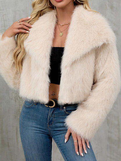 Comfortable Faux Fur Furs Warm Women's Leathers Coat