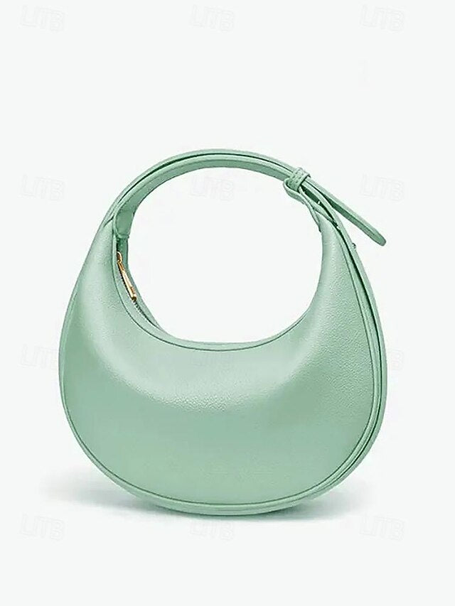 Women's - Bag White Elegant Stylish Crescent Shoulder