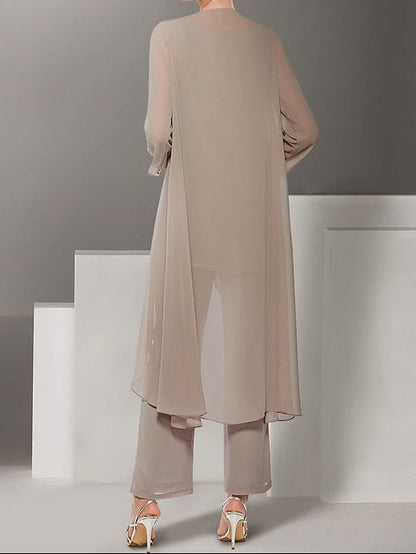 3 the Elegant Dress Beach of Bride Pantsuit Piece Wedding Mother