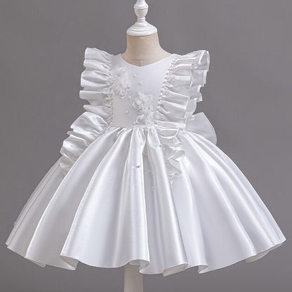 Toddler Party Girls' Floral Wedding Sleeveless Dress