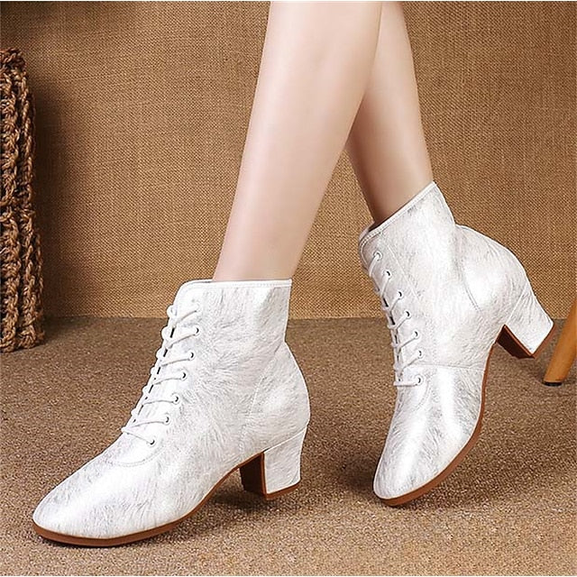Women's with Dance Shoes Comfortable White Latin Elegant