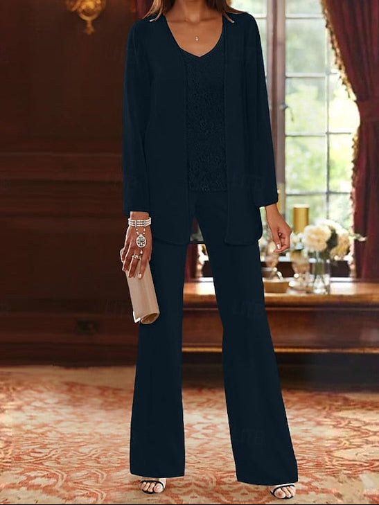 of Bride Pantsuit Piece Formal Beach 3 Mother Wedding the