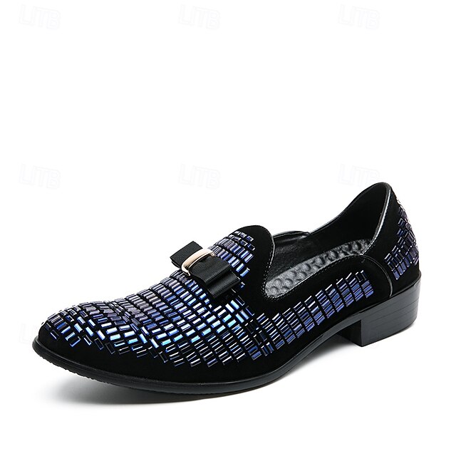Men's Silver Prom Woven Strap Loafers and Elegant Monk –