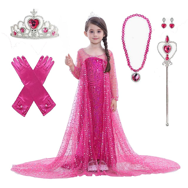 Elsa Girl Dress Princess Flower Girls' Movie Frozen