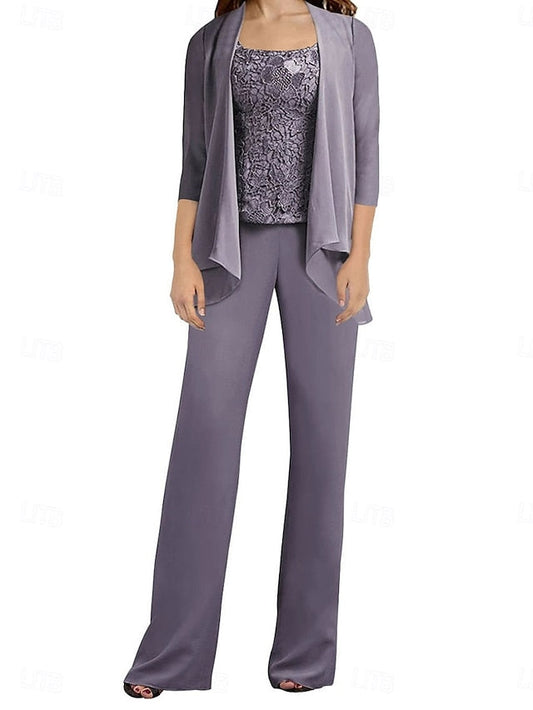 Dress Elegant Bride Simple Wedding the Pantsuit Mother of Guest