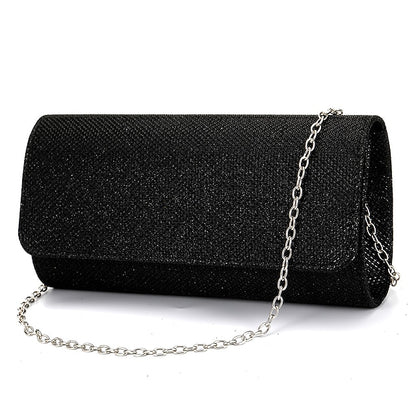 Evening Elegant Women's Purse – Silver Glitter Clutch