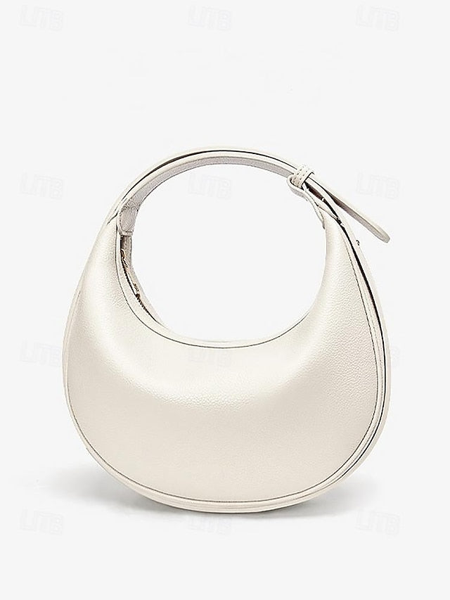 Women's - Bag White Elegant Stylish Crescent Shoulder