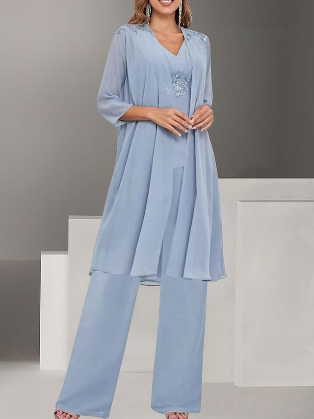 the Dress Simple Piece Bride Elegant 3 of V Wedding Mother Guest