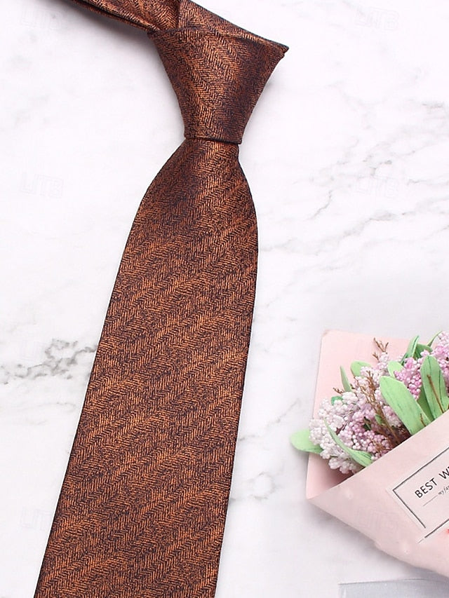 Herringbone – Polyester Tie Christmas Stylish Men's