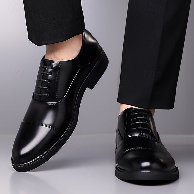 Cap-Toe Dress – Shoes Design Oxford Brown Classic Men's