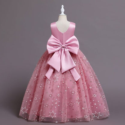 A Flower Kids Wedding Girls' Dress Little Party Line