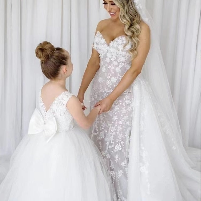 Girls' Flower Girl Dress Party First Communion